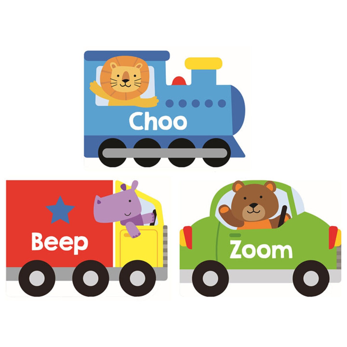 Shaped board books set of 3 - British product