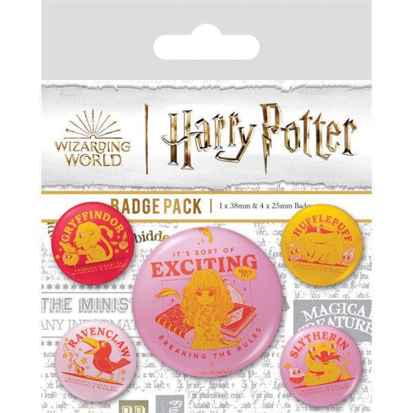 Harry Potter Witty Witchcraft Badge Set (Pack of 5) GOODS Superdrug   