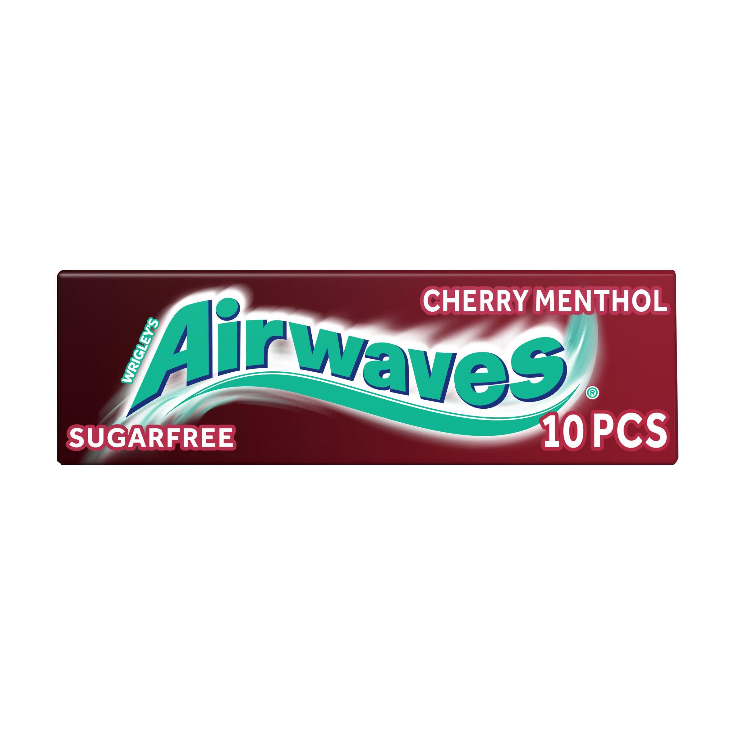 Airwaves Cherry Menthol Flavour Sugarfree Chewing Gum 10 Pieces Mints & chewing gums Sainsburys   