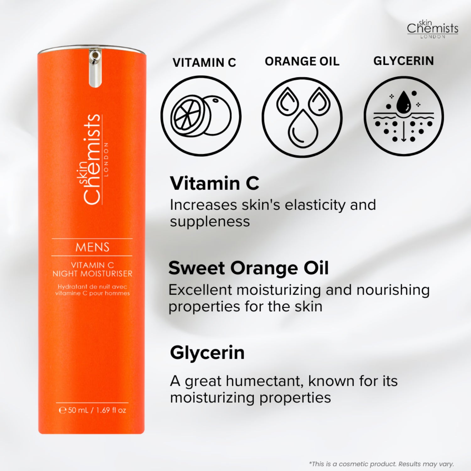 skinChemists Vitamin C night moisturiser 50ml, UK version