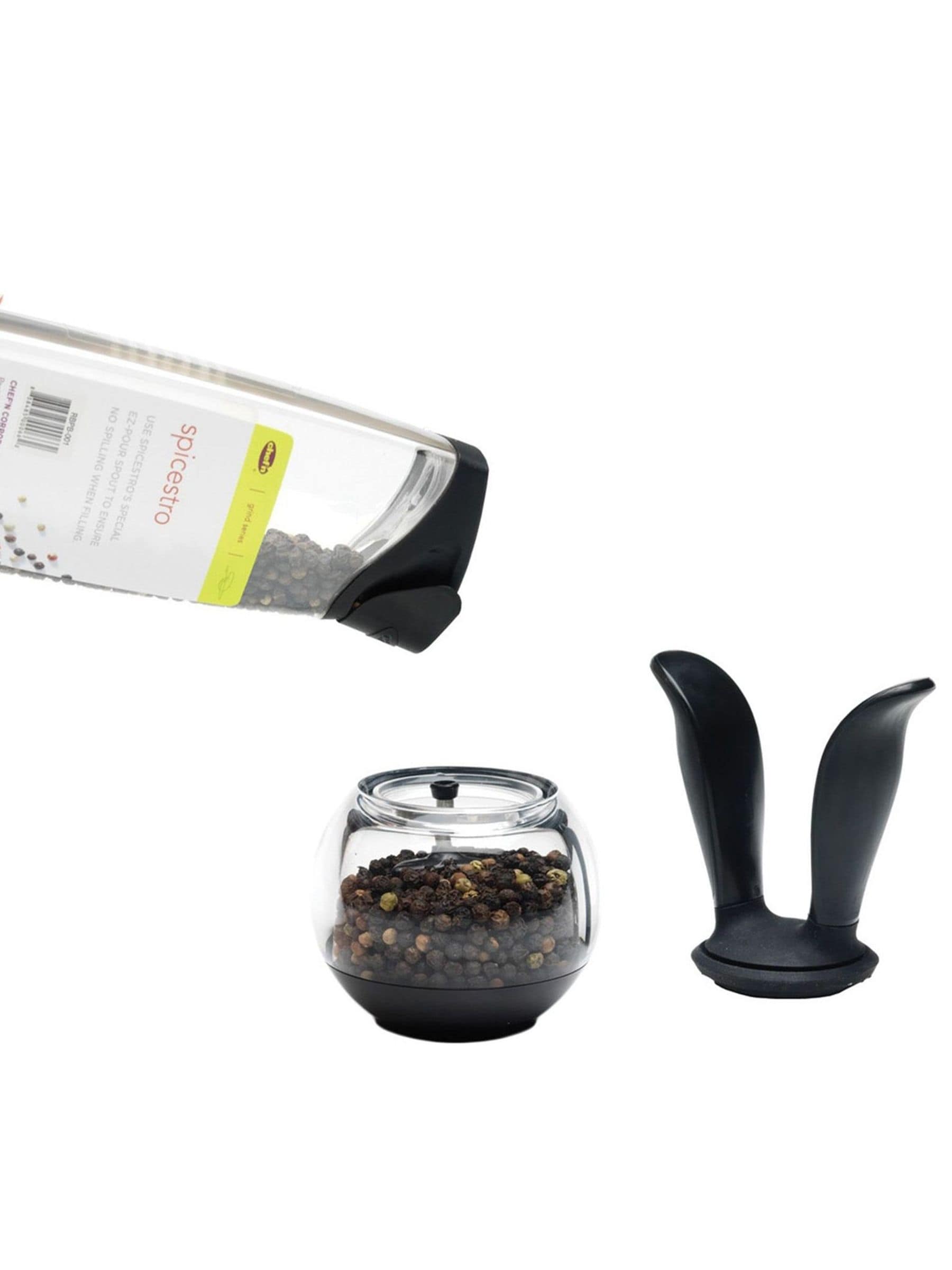 Chef N Black Pepperball Pepper Grinder - British product