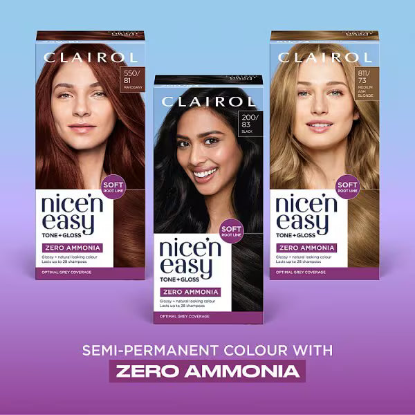 Clairol Nice n Easy Dark Warm Brown Semi-Permanent Hair Dye - British product