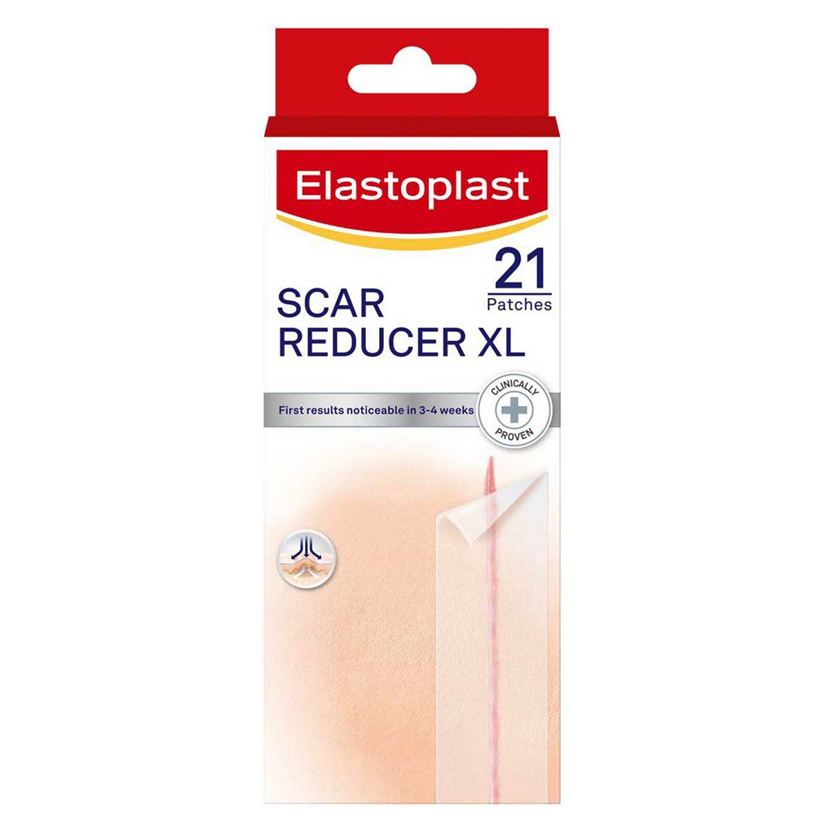 Elastoplast Scar Reducer XL Patches 3cm x 14.6cm, 21 Patches First Aid Boots   