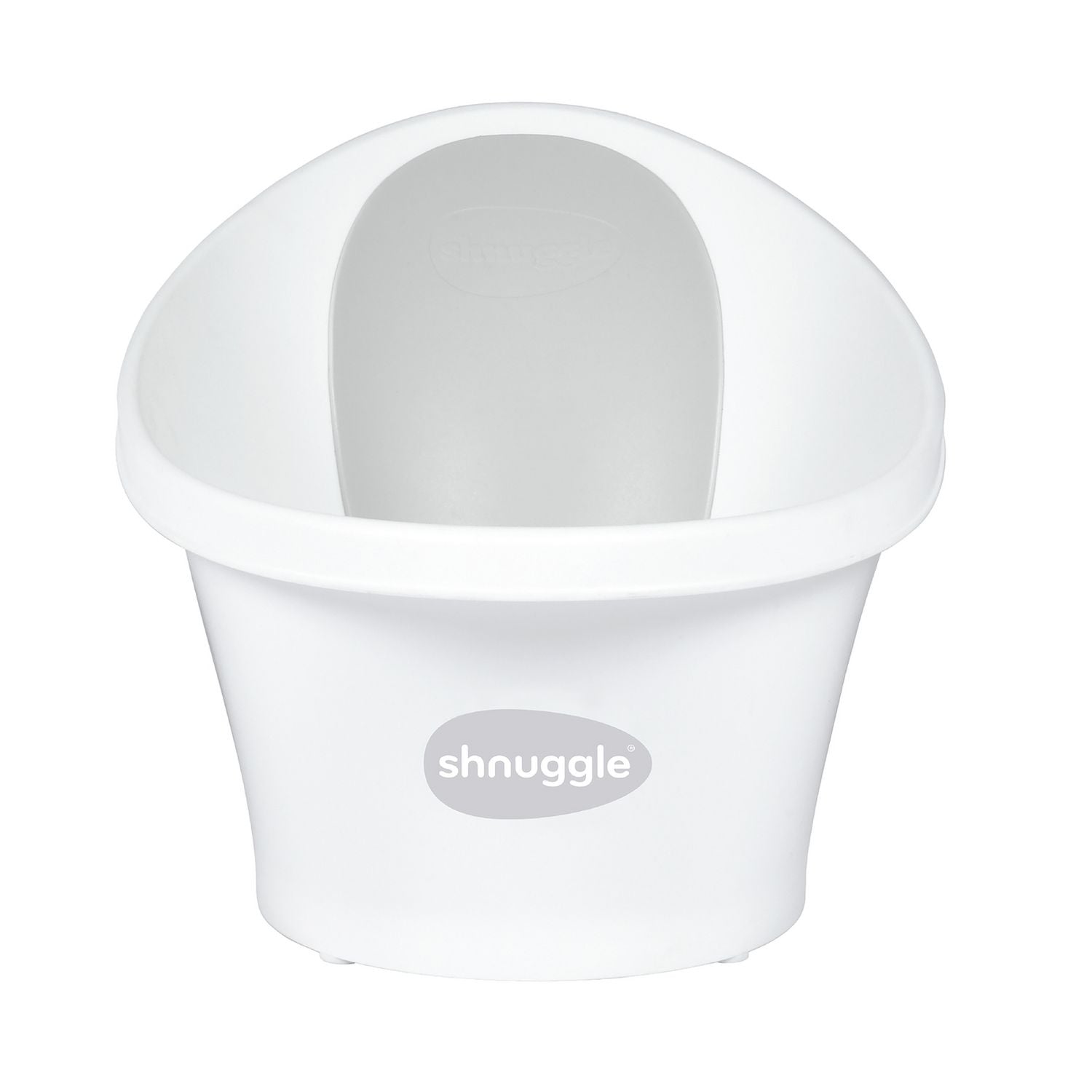 Shnuggle baby bath with bum bump design, imported from the UK