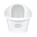 Shnuggle baby bath with bum bump design, imported from the UK