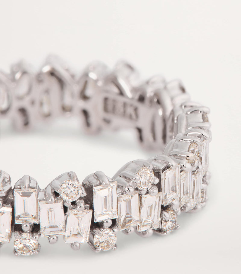 Suzanne Kalan white gold diamond eternity ring - British product