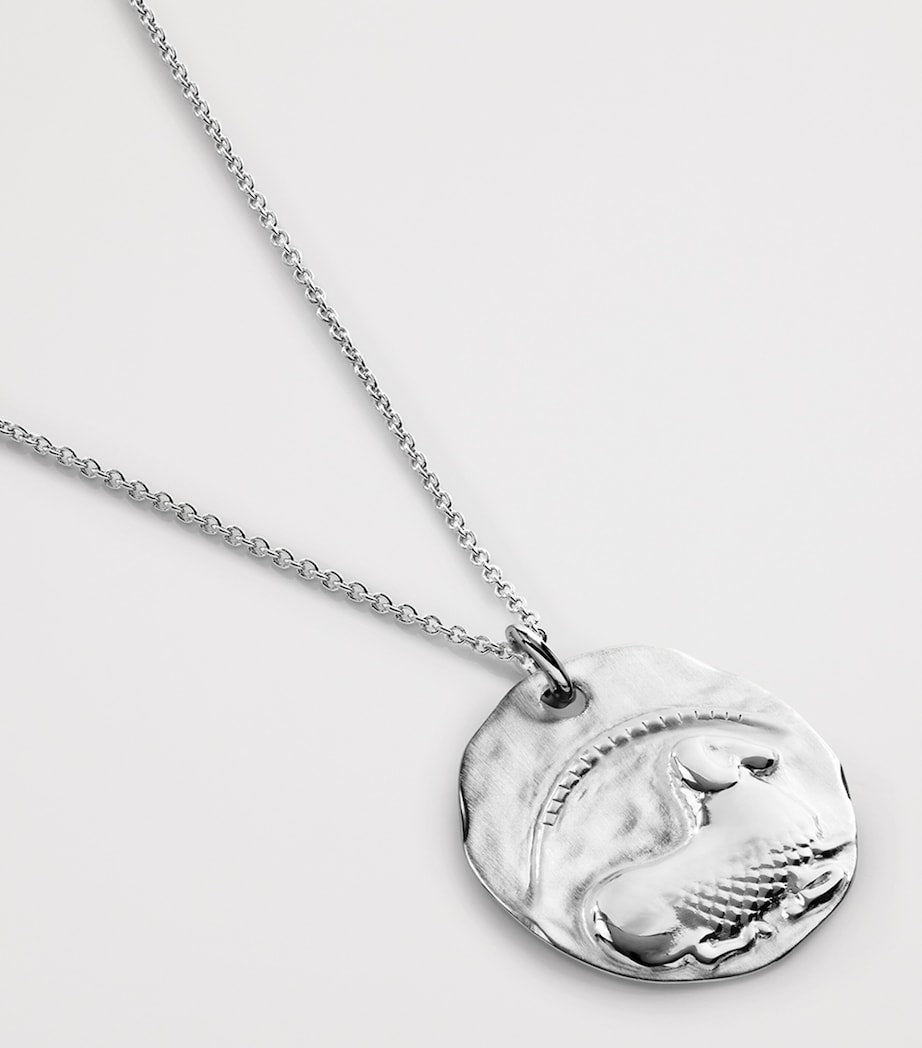 Monica Vinader sterling silver Aries zodiac necklace, imported from the UK