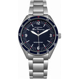 Ben Sherman men's quartz watch with navy dial and stainless steel bracelet, UK version