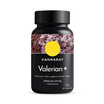 Holland & Barrett Cannaray Valerian+ Passion Flower 500 mg Herbal Supplement 60 Capsules- Buy online at McGrocer