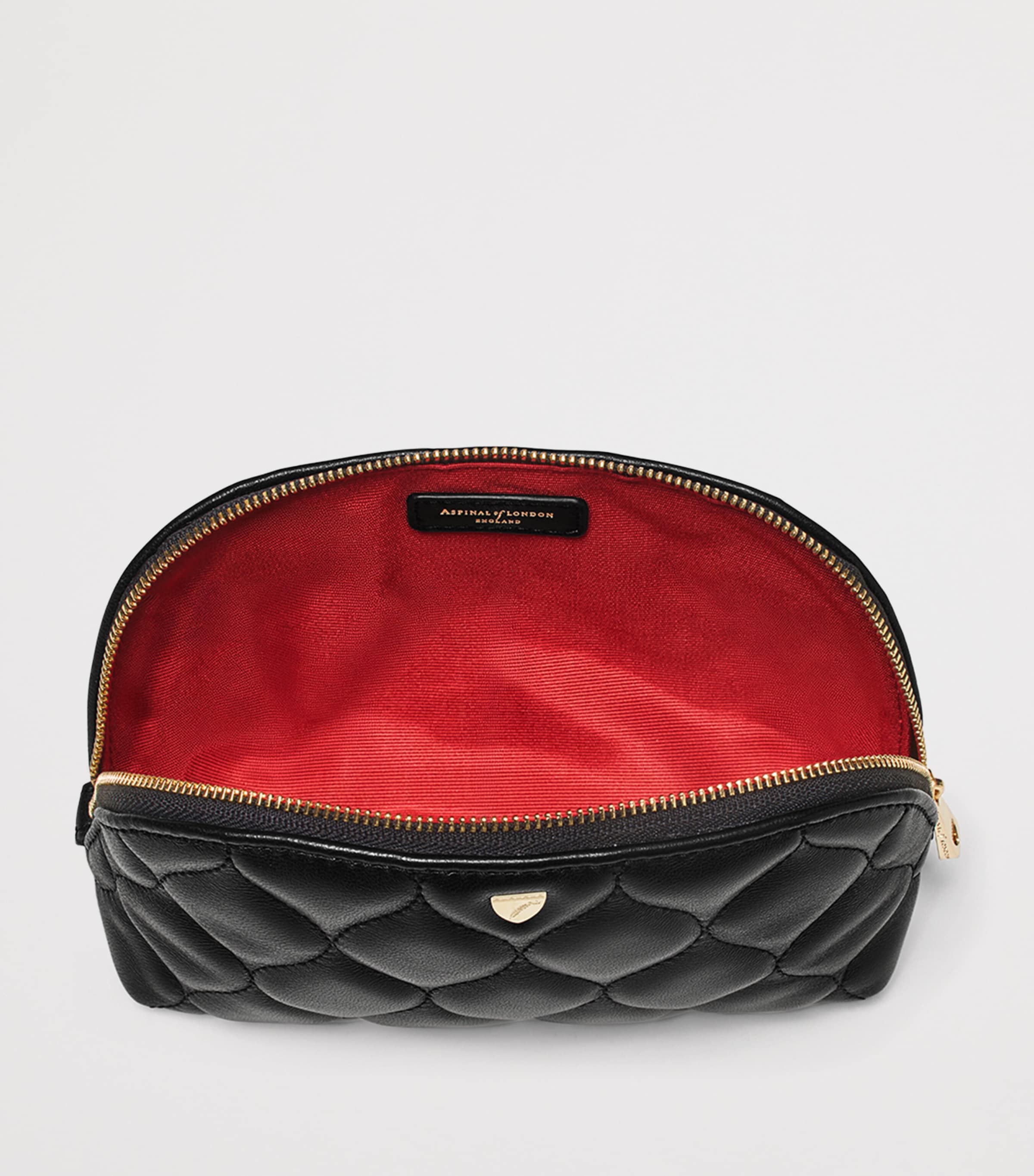 Aspinal of London small leather makeup bag - British product