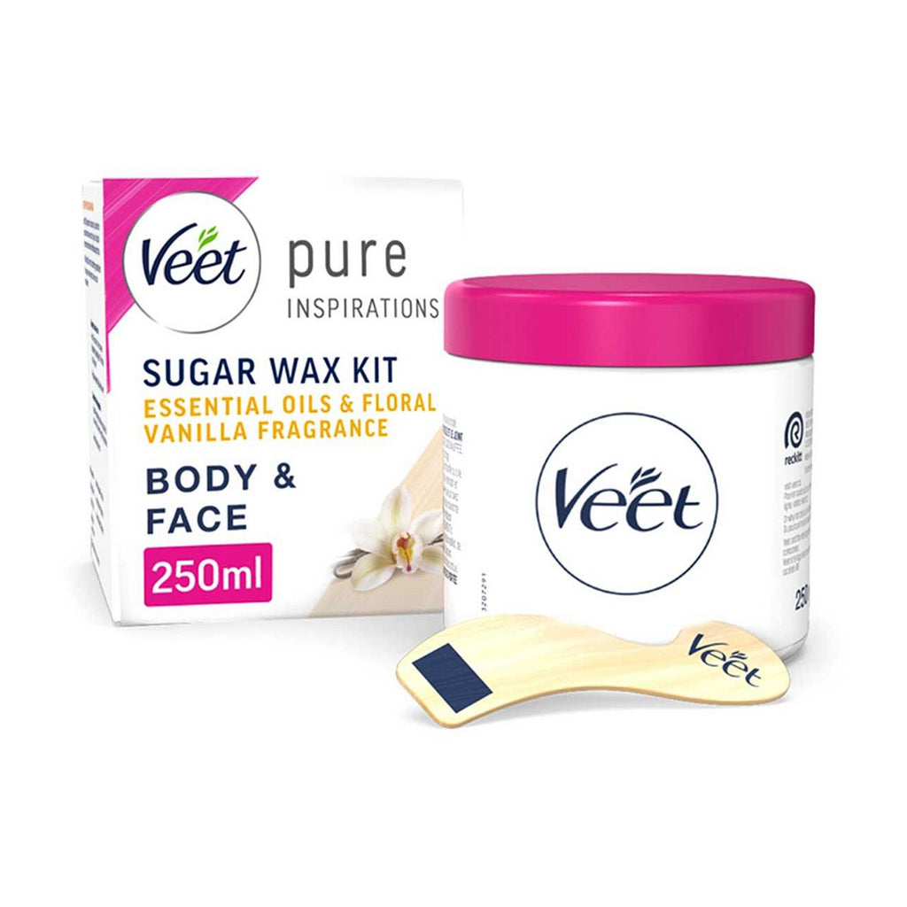 Veet Pure Oriental Hot Wax Body & Face Floral Vanilla - 250ml