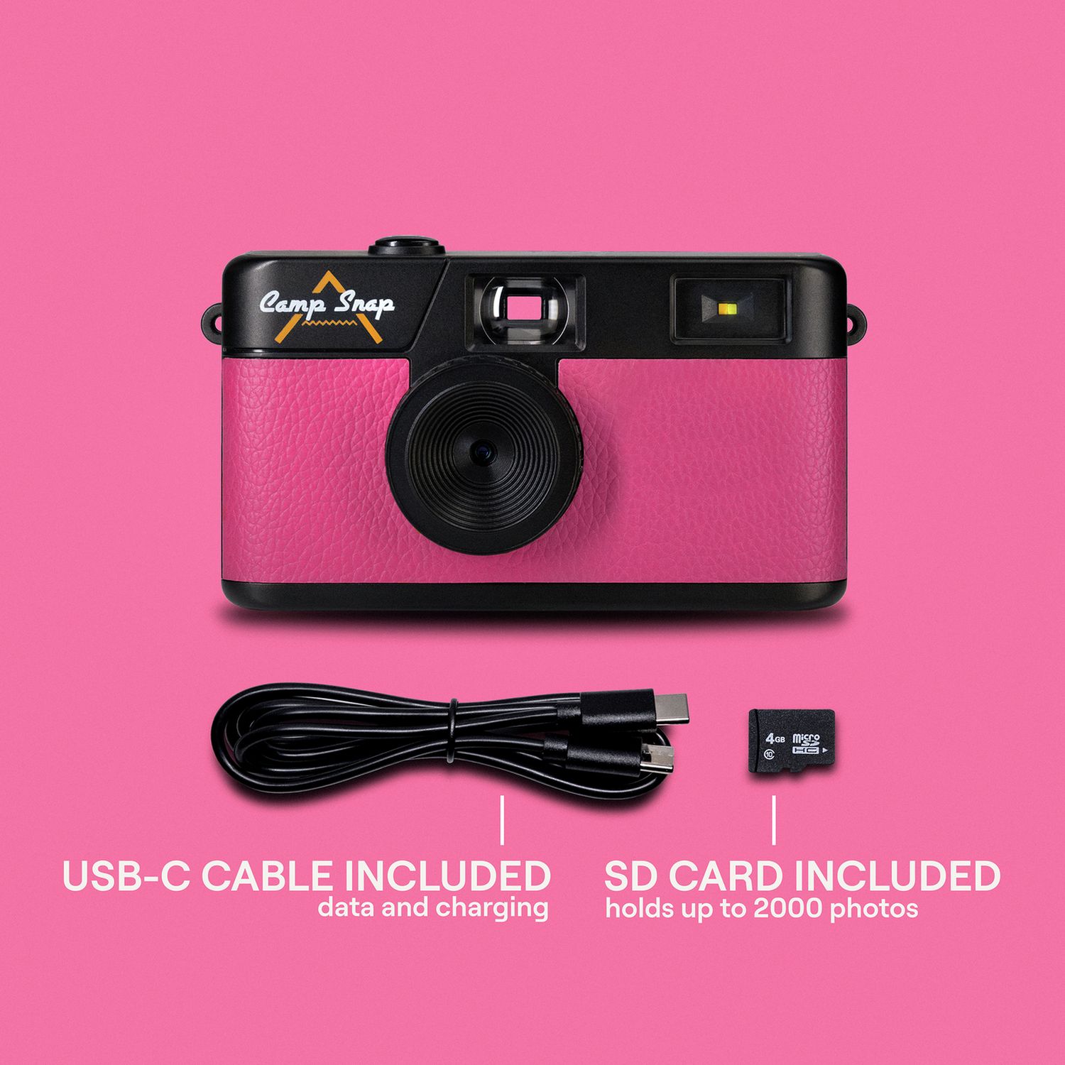 Campsnap CS-V105 8MP Compact Digital Camera - Pink