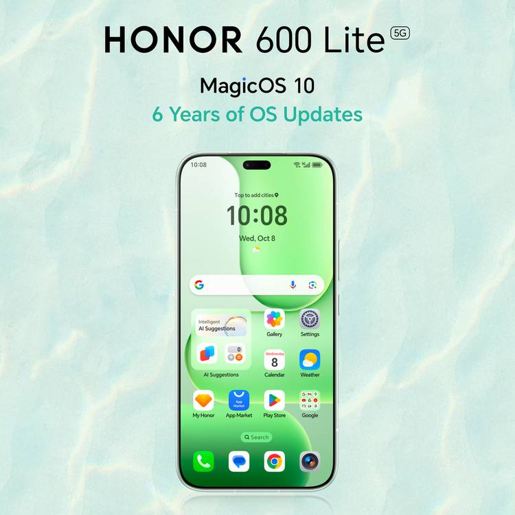 HONOR 600 Lite 5G 256GB smartphone Velvet Grey, imported from the UK