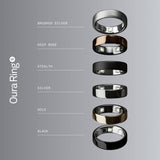 Oura smart ring Brushed Silver size 9, UK version