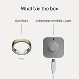 Oura Ring 5 Gold smart ring size 12 - British product