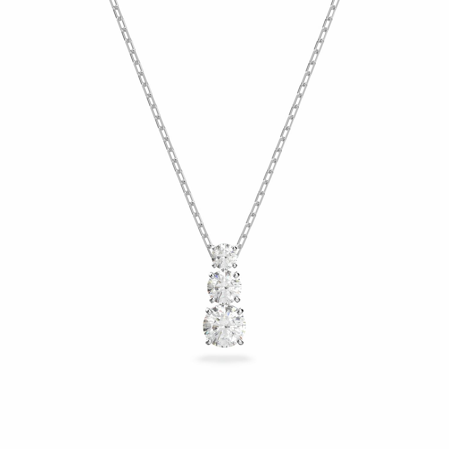 Swarovski Stilla Attract silver pendant necklace with crystals - British product