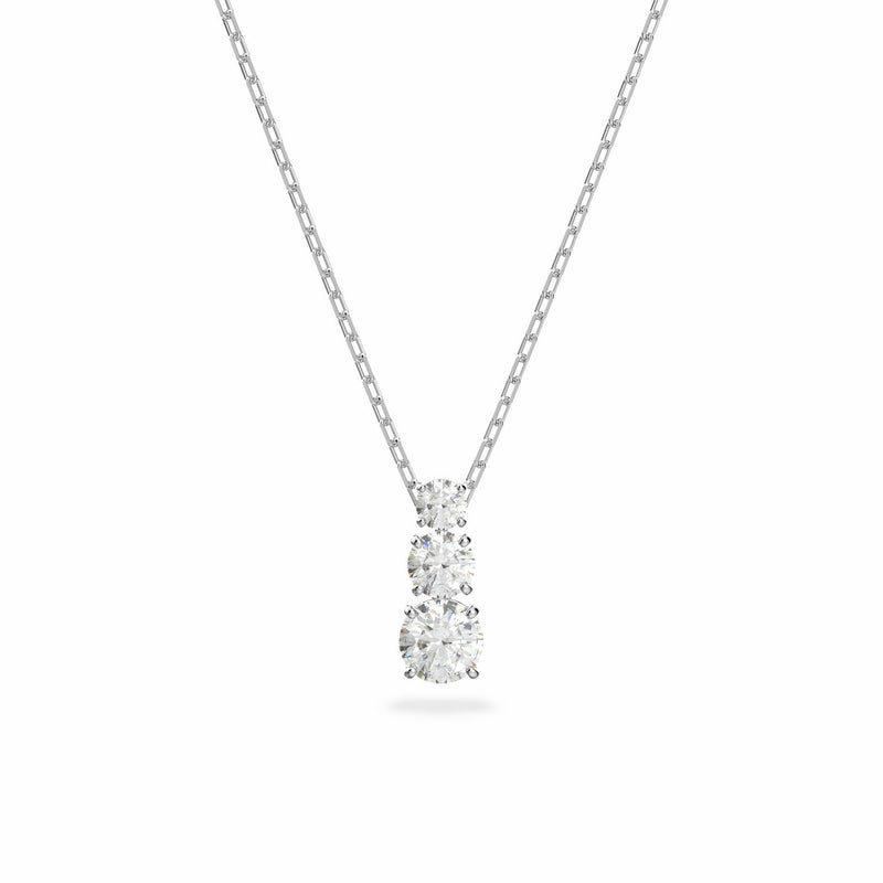 Swarovski Stilla Attract silver pendant necklace with crystals - British product