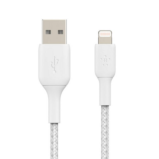 Belkin braided Lightning cable white 2m - British product