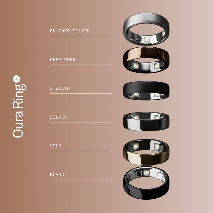 Oura smart ring Deep Rose size 6, imported from the UK