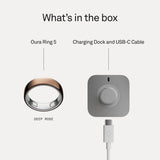 Oura smart ring Deep Rose size 6, imported from the UK