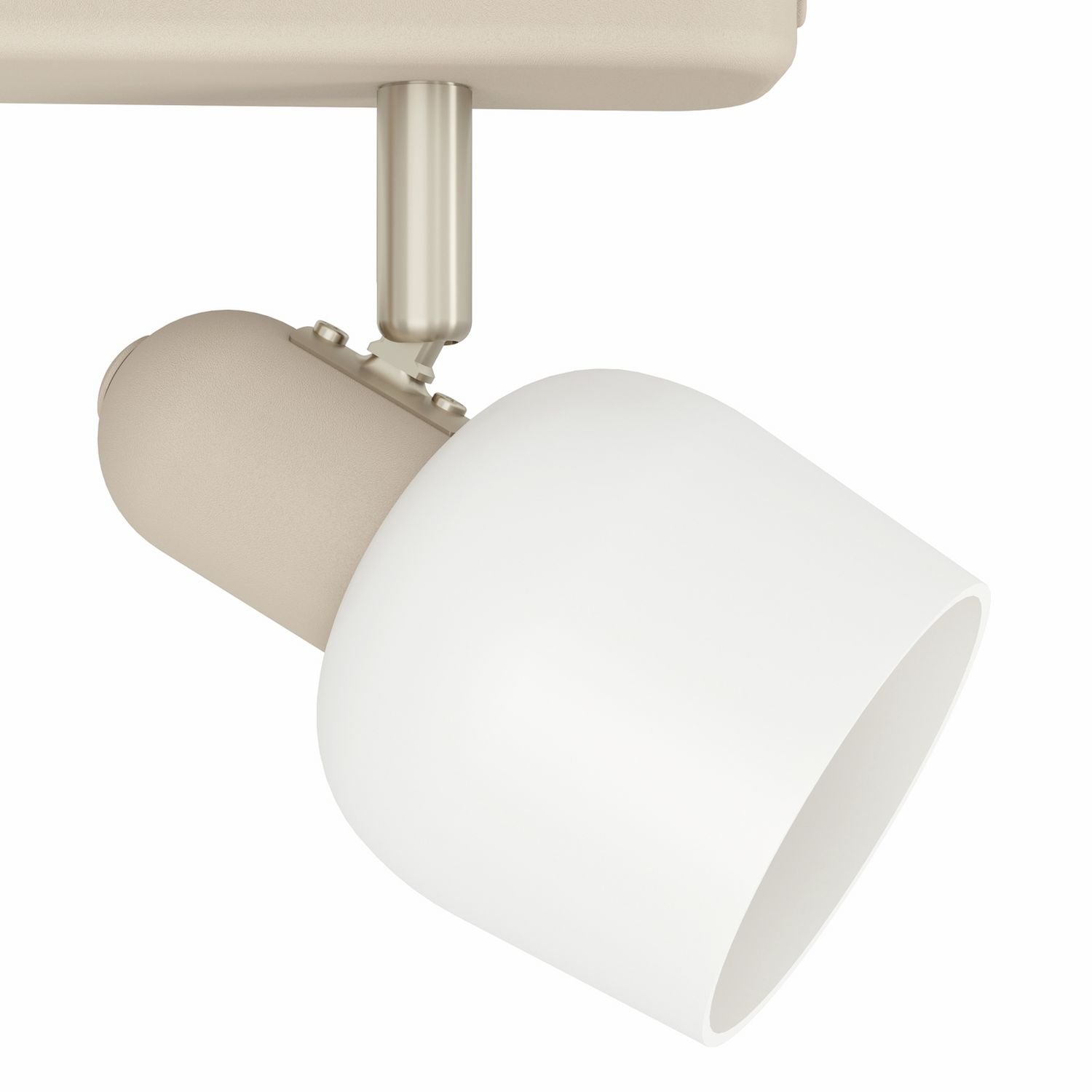 EGLO Corato sandy steel 2-light spotlight, imported from the UK
