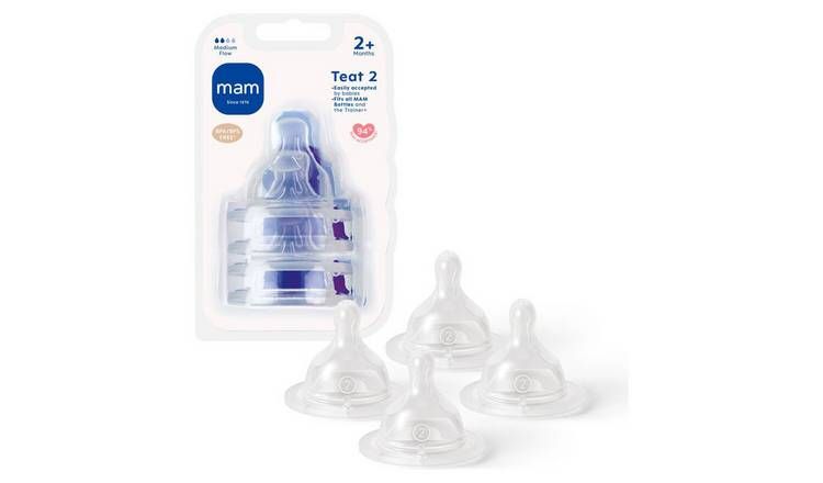 MAM Medium Flow Teats 4 Pack