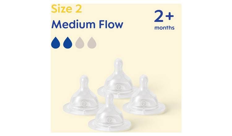 MAM Medium Flow Teats 4 Pack GOODS Argos