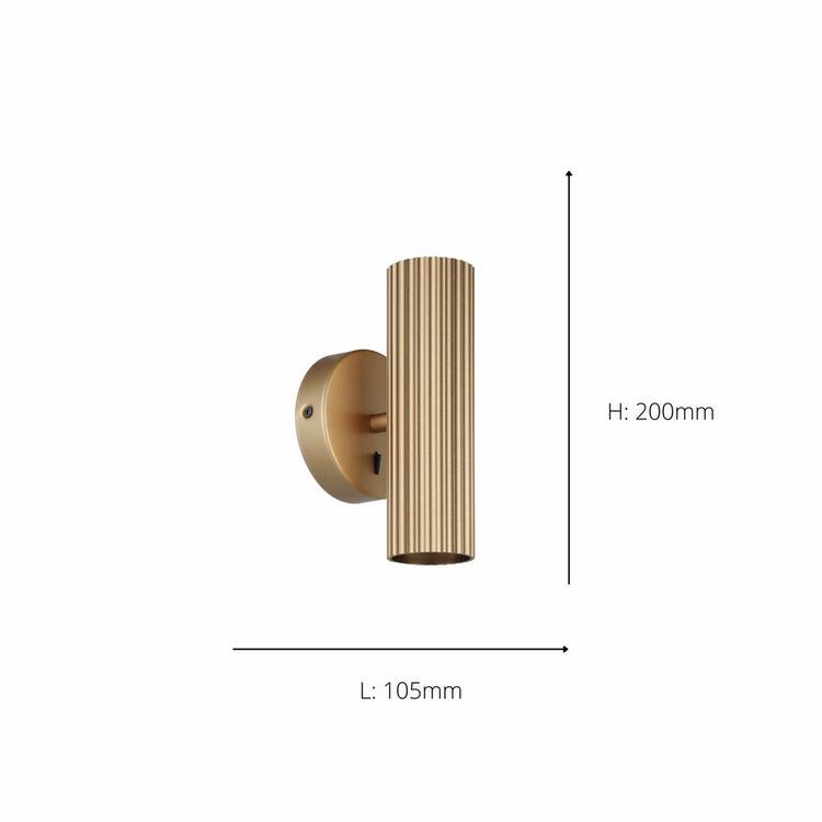 EGLO Portillo wall light gold finish (British brand)