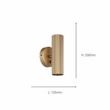 EGLO Portillo wall light gold finish (British brand)