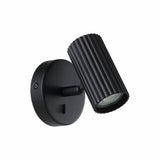 EGLO Portillo metal wall light black aluminium steel, UK version