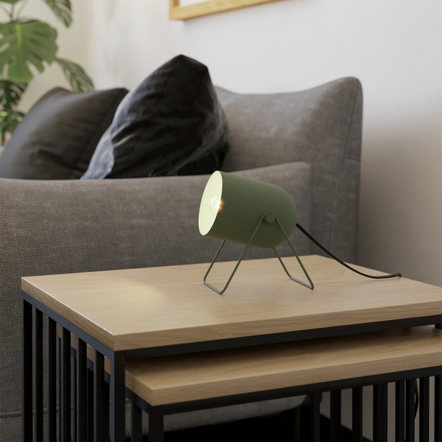 EGLO Tilston desk lamp green steel small - British product
