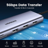UGREEN 10-in-1 USB-C hub with 4K HDMI and Ethernet, UK version