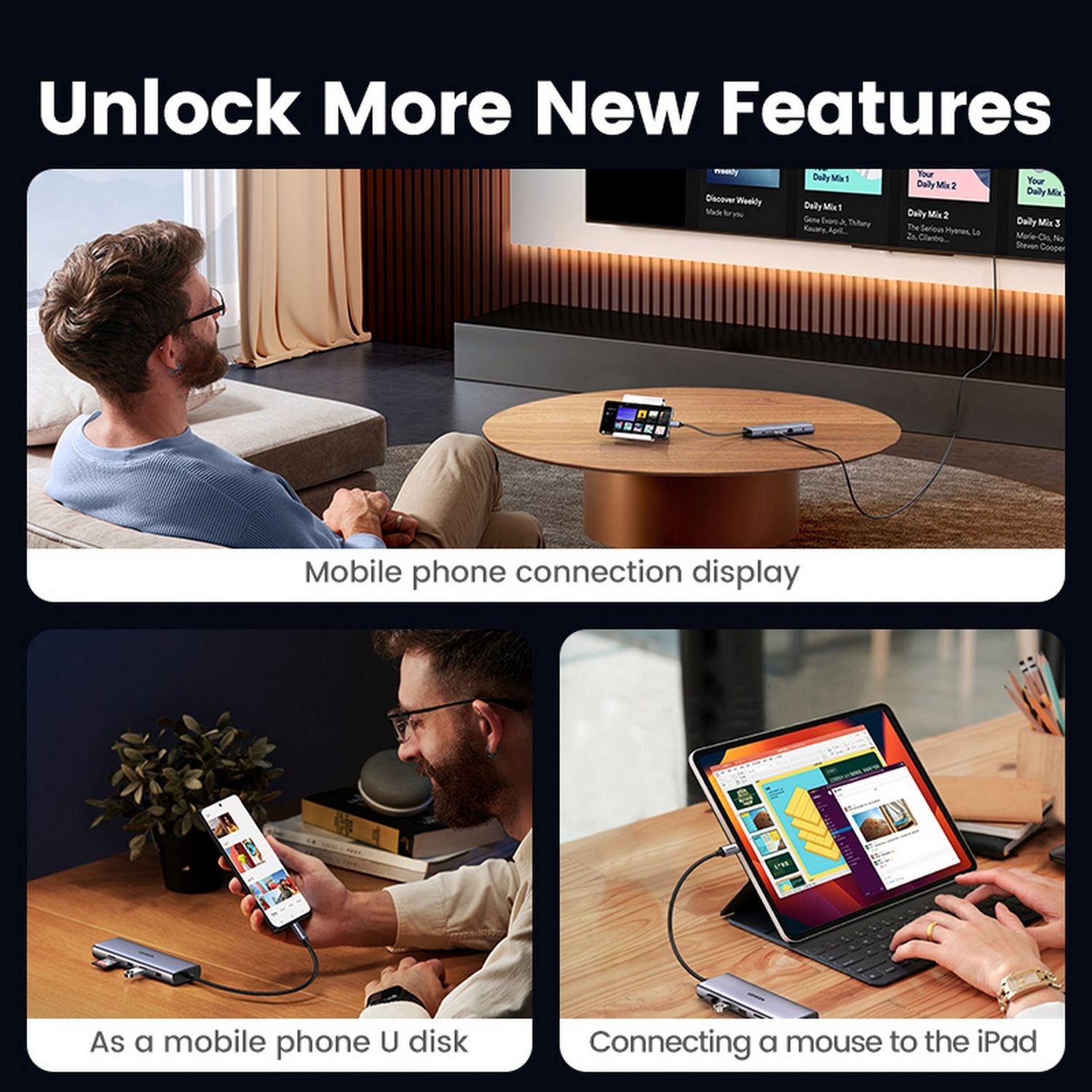 UGREEN 10-in-1 USB-C hub with 4K HDMI and Ethernet, UK version