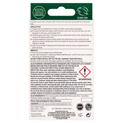 Superdrug Finishing Touches Forest Green Press-On Nails Kit- Online bei McGrocer kaufen