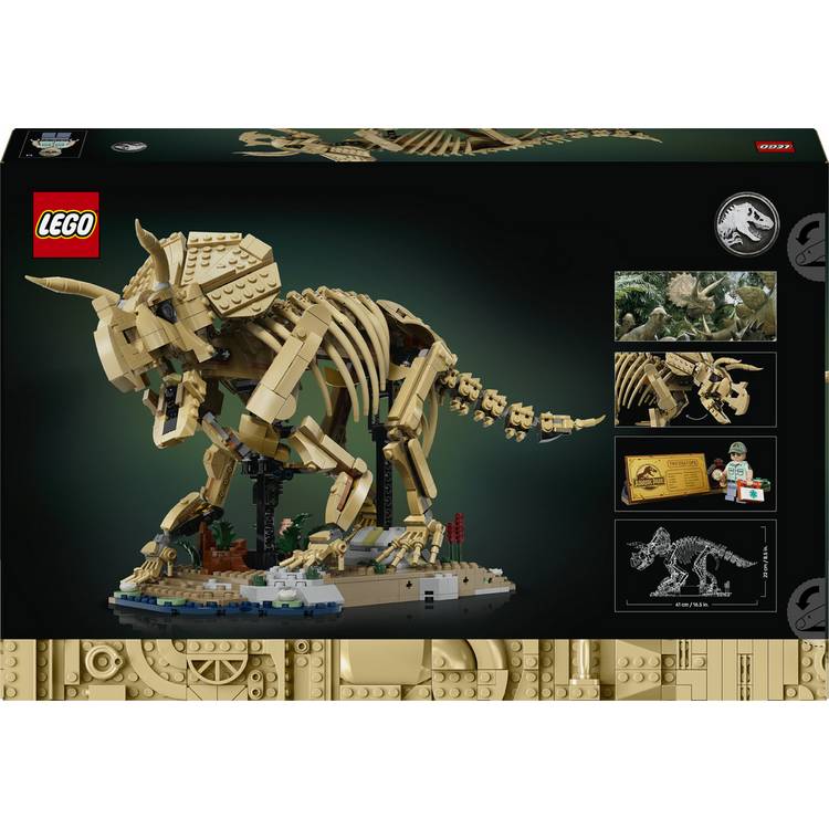 LEGO dinosaur skeleton model Triceratops set 77985 - British product