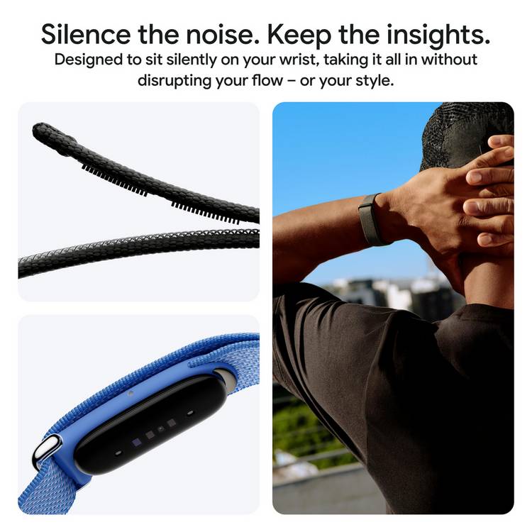 Google Fitbit Air screenless fitness tracker Obsidian, imported from the UK