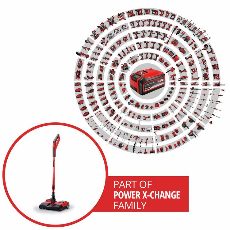 Einhell cordless sweeper 18V UK version