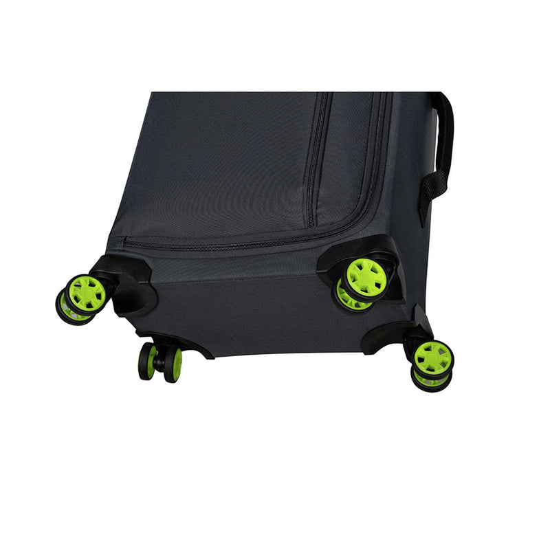 it Luggage 8 Wheel Maxspace Large Suitcase - Charcoal and Lime