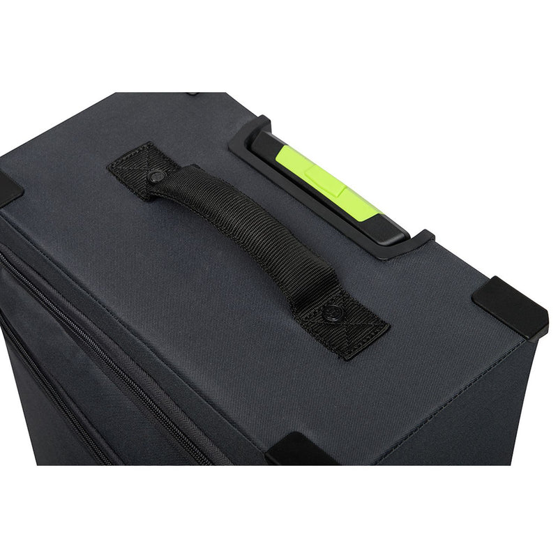 it Luggage 8 Wheel Maxspace Large Suitcase - Charcoal and Lime