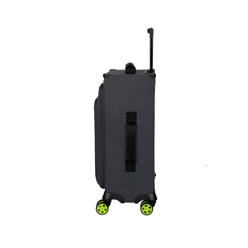 it Luggage 8 Wheel Maxspace Large Suitcase - Charcoal and Lime