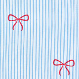 Argos Home bedding set blue stripe bows single - British product
