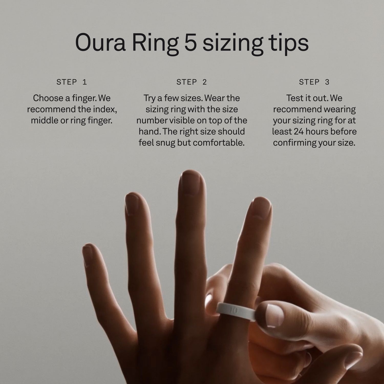 Oura Ring 5 sizing kit - imported from the UK