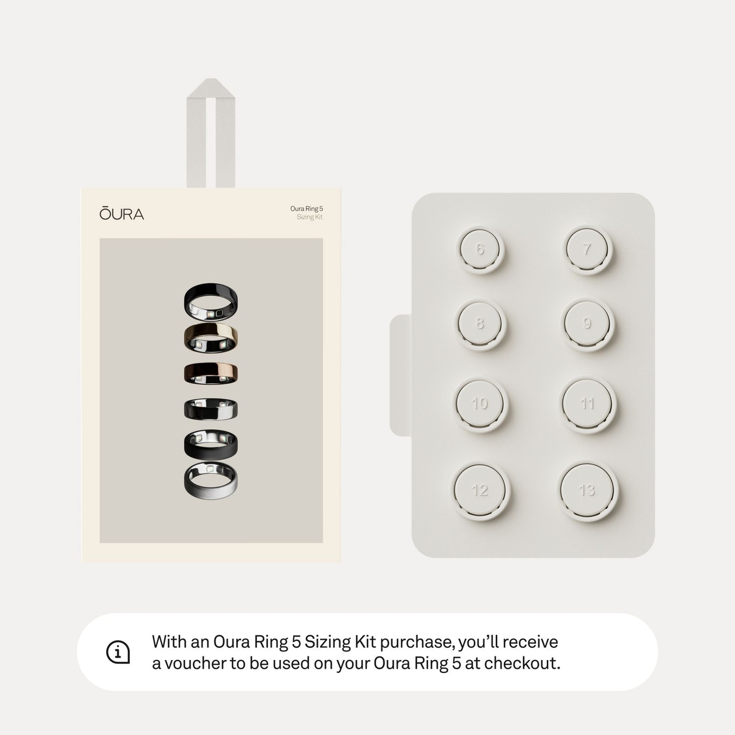 Oura Ring 5 sizing kit - imported from the UK