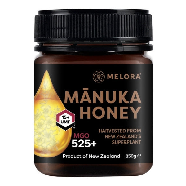 Melora Manuka Honey 525MGO (Umf 15) 250g, UK version