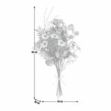 Argos Home artificial bouquet blue and purple hand tie 40cm - British product