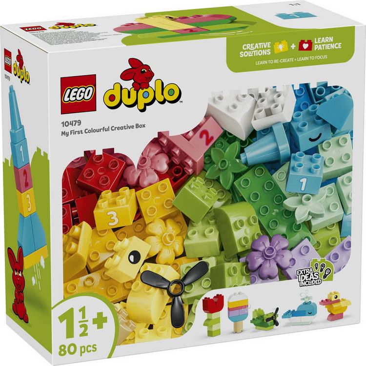 LEGO DUPLO Classic Colourful Creative Box 80 pieces - British product