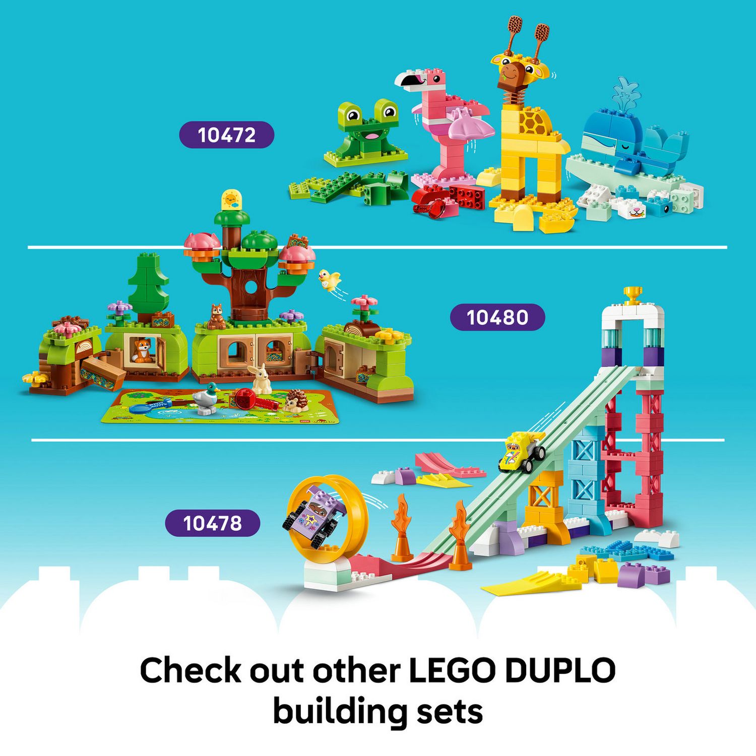 LEGO DUPLO Classic Colourful Creative Box 80 pieces - British product