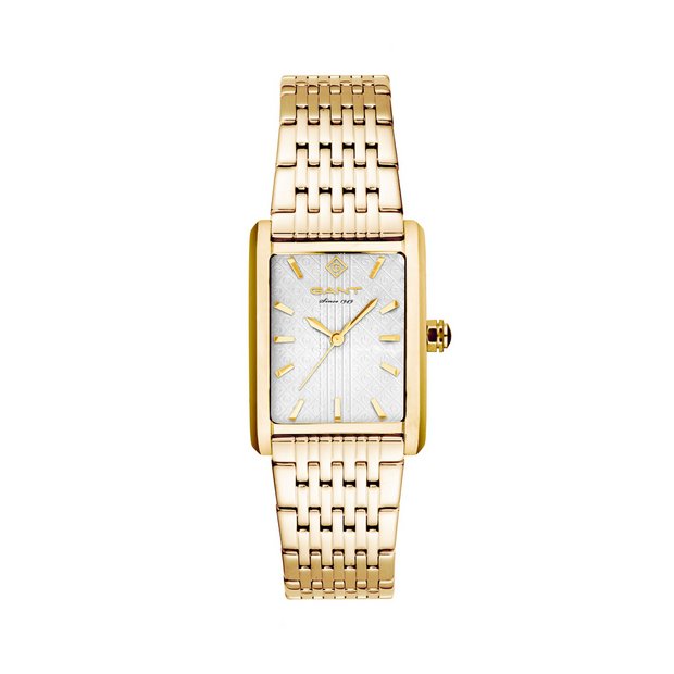 Gant ladies watch white dial gold plated bracelet 24mm - British product