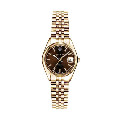 Argos Gant Sussex Mini Ladies Brown Dial Gold Plated Bracelet Watch- Buy online at McGrocer