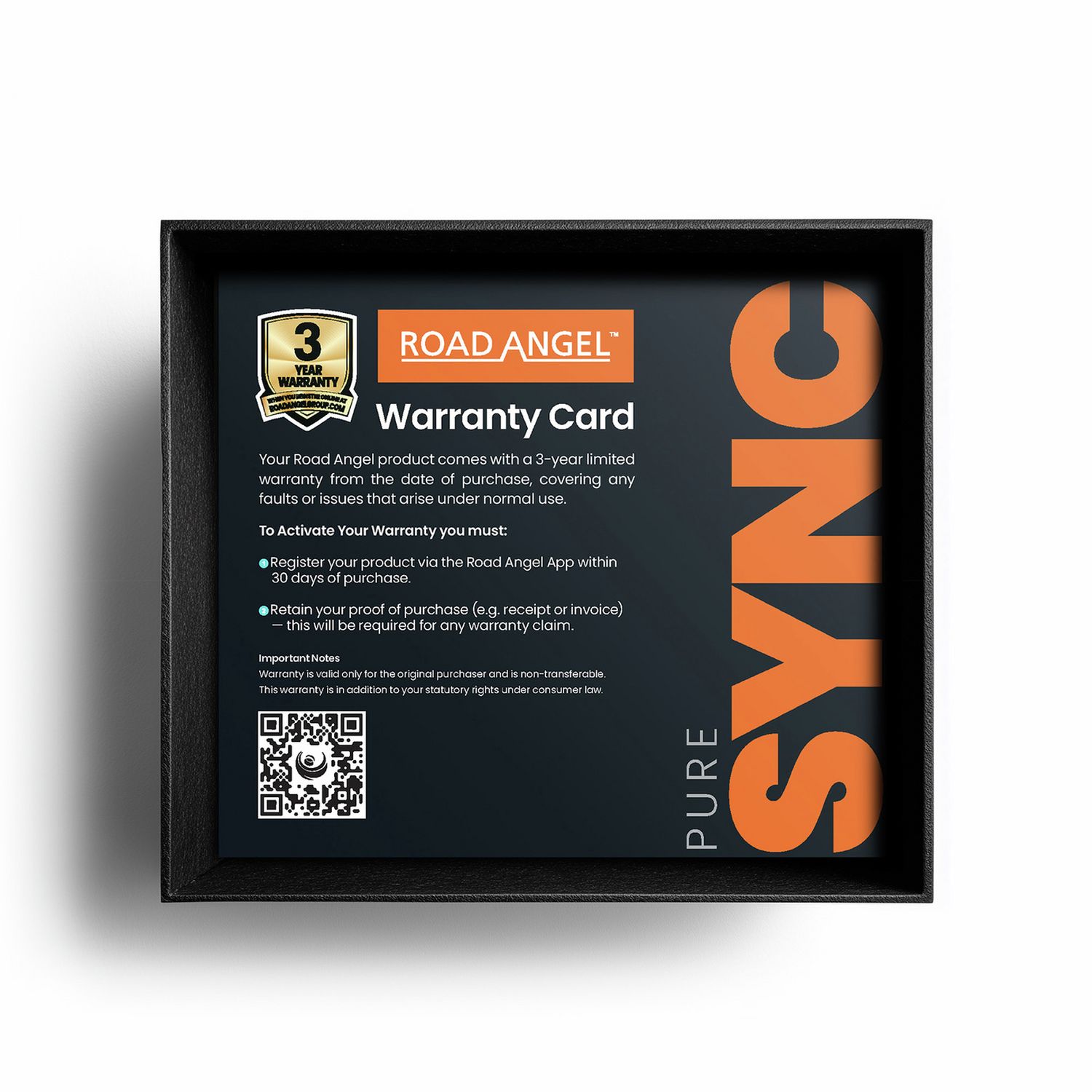 Road Angel Pure Sync speed camera detector, imported from the UK